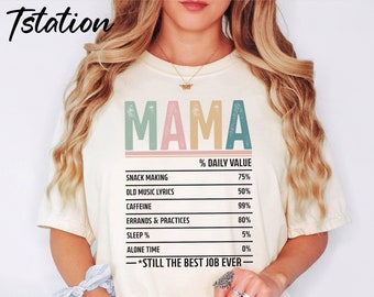 Retro Daily Value Mama Shirt | Funny Mom Shirt, Mother's Day Tees, Gift For Mom, Mama Graphic T shirt