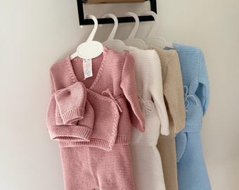 Knitted outfit - woolen outfit - newborn outfit 0/3 months