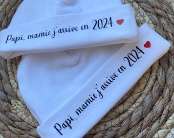 Pregnancy announcement - Will you be my godmother? - Will you be my godfather? - Godparent proposal - Personalized baby bodysuit - Baby hat