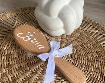 Personalized brush and comb - Wooden brush - Baby brush - Newborn accessory
