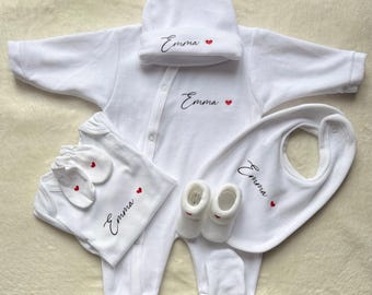 Personalized birth box - Personalized birth box - Velvet pajamas - Birth outfit - Baby pajamas 0/3 months