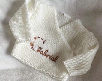 Brassière bébé - Brassière naissance - Brassière rose - Brassière blanche - Brassière beige - Gilet naissance - brassière acrylique