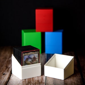 Caja de mazos MTG / +100 cartas con fundas / Magic The Gathering / Impresión 3D