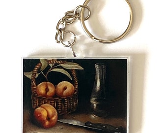 Nature morte au panier - porte-clef acrylique