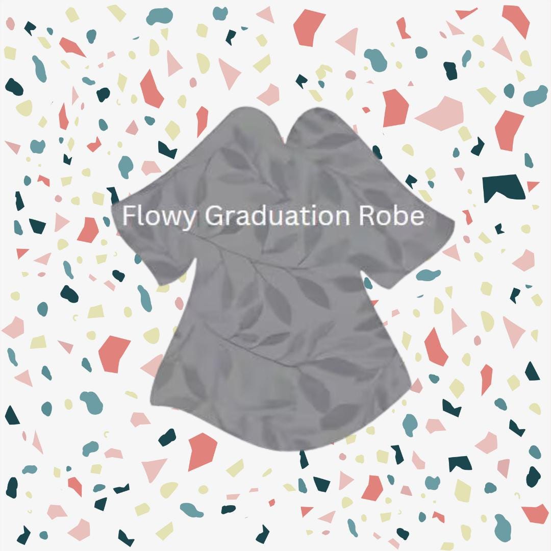 Fawn Graduation Robe Graduation Flowy Graduation Gown Robe Cookie Cutter - Etsy