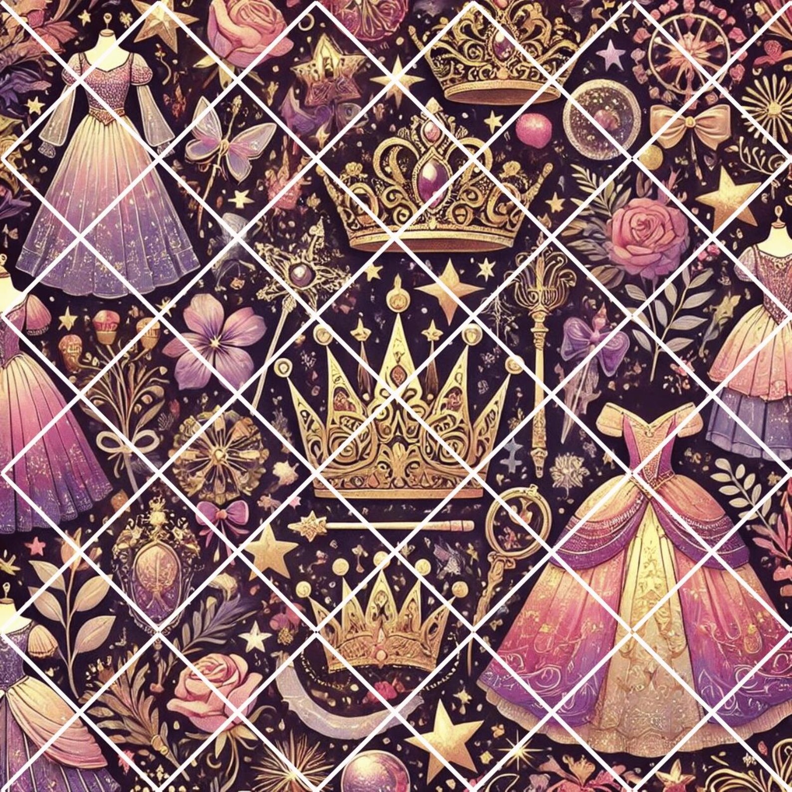 Girl Disney Pattern 15 Disney Princess Inspired Patterns and Designs Digital Downloads PNG ...