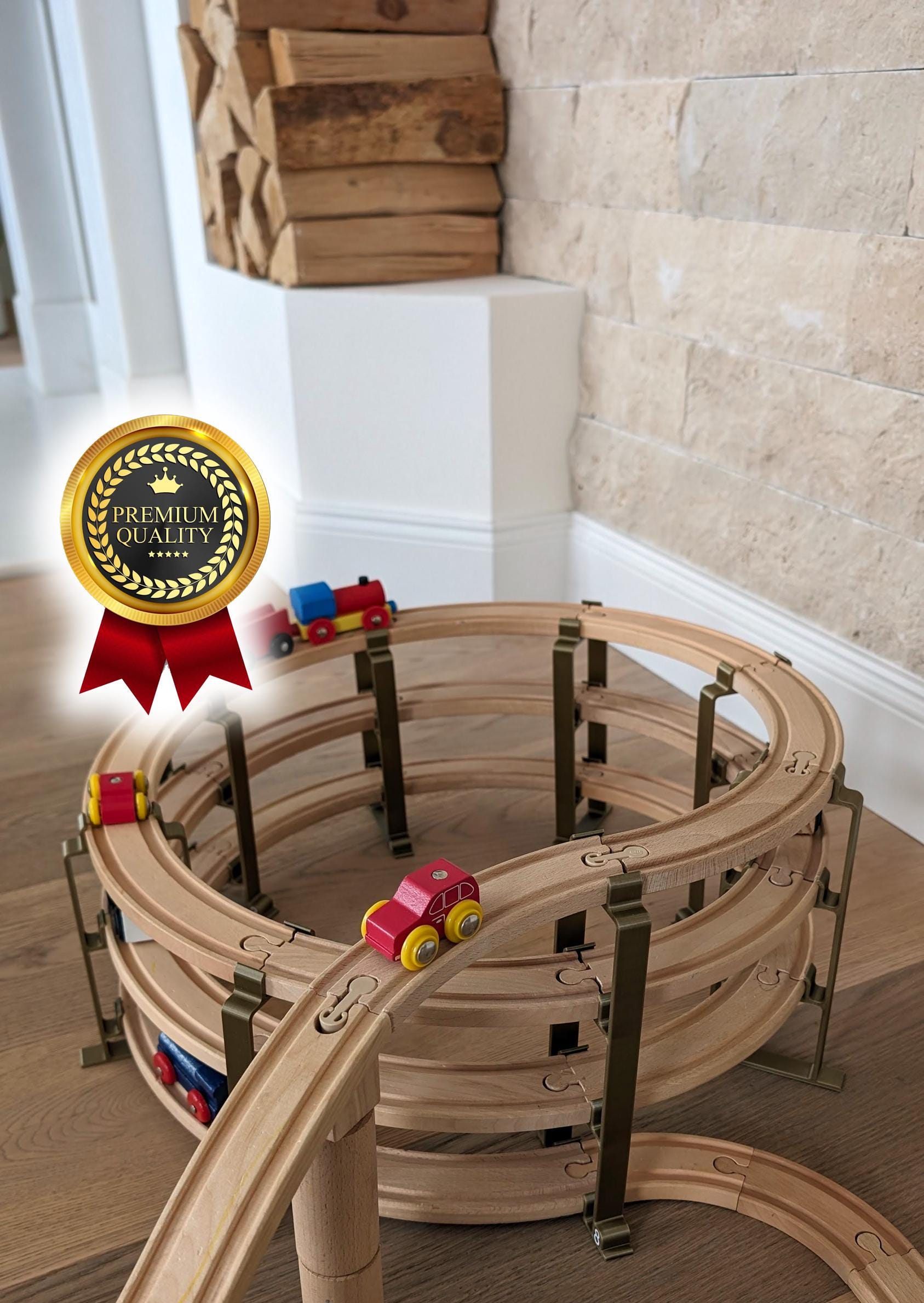 Binari Ferroviari Trenino Brio Compatibile Ikea Binari Legno - Main Image