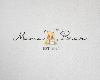 Retro Mama Bear PNG, Mother's Day PNG, Mom Life PNG, Personalized Mama Bear Png, Mother Day Gift, Mom Sublimation, Mama Shirt Design
