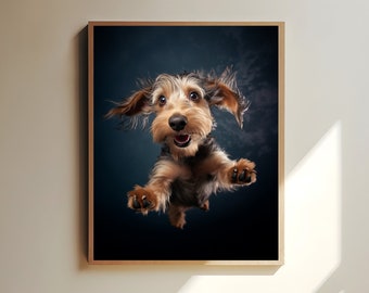 Dachshund poster, dachshund wall art, dachshund print, dachshund decoration, funny dog picture, dog poster, gift for dog owners, dachshund