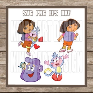 Dora the explorer clip art, Dora the explorer png, Dora PNG, Dora Clipart, Dora the explorer birthday, Transparent background,