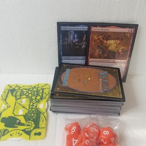 Magic the Gathering Custom Commander Deck 100 Cards Izzet Vhal, Candlekeep w/ Background EDH Casual Commander