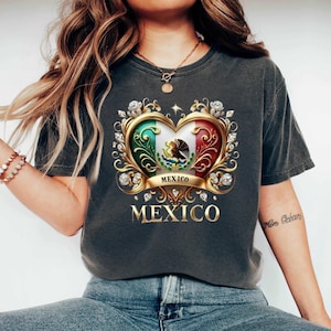 Mexican T-Shirt, Mexico Pride T Shirt, Mexican Coat of arms,Eagle Top, Mexican Seal Emblem,Mexican Seal T Shirt, Mexico National Flag Shirt
