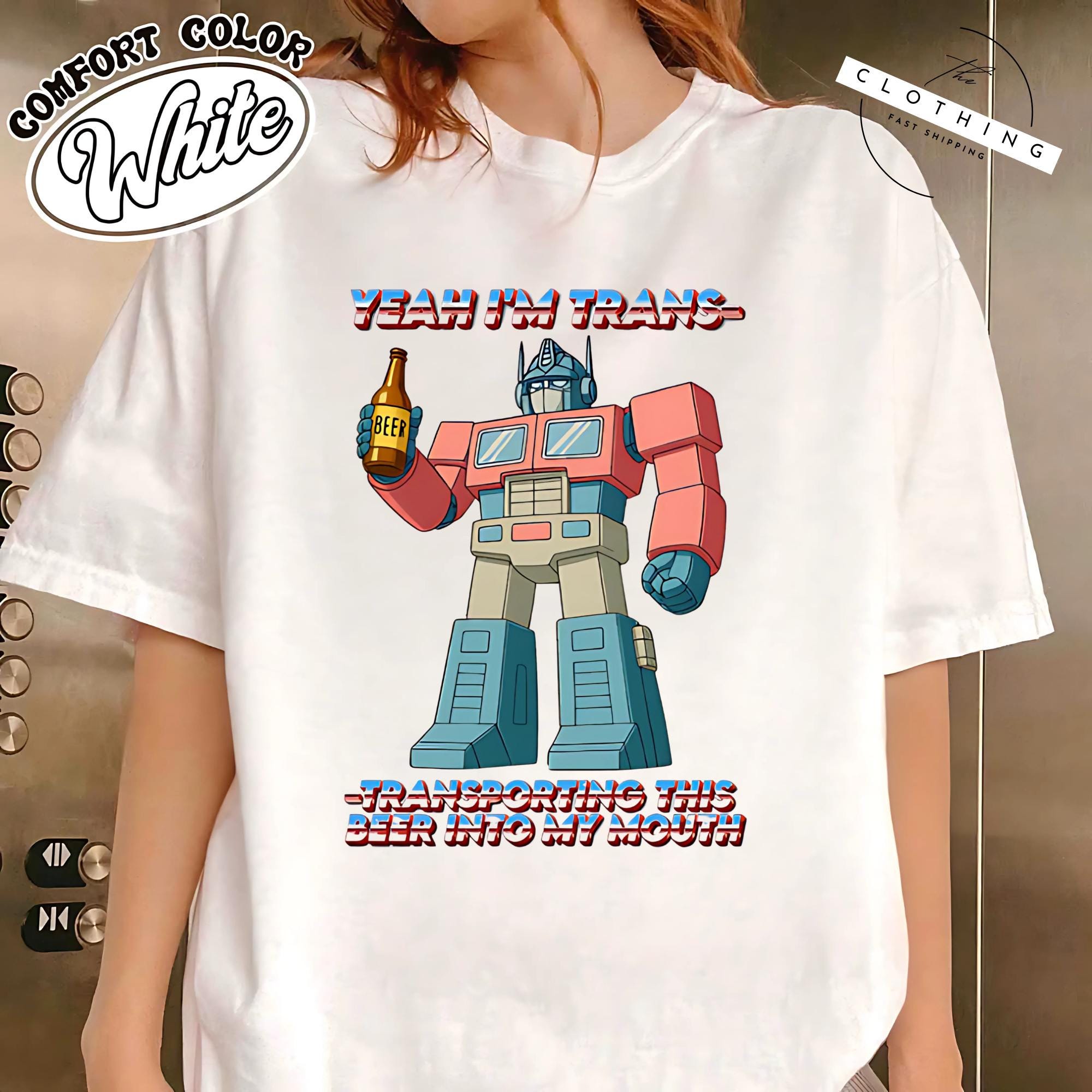 Yeah I'm trans- transporting this beer into my mouth T-Shirt, Gift idea for Hoodie, Funny meme for Sweatshirt