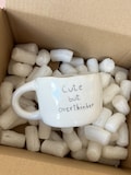 Handmade Ceramic Mug - Cute But Overthinker Pottery Cup product logo