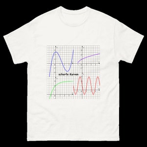 Mathe T-Shirt scharfe Kurven Bild 1