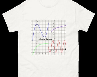 Mathe T-Shirt scharfe Kurven