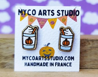 YAYAKO Boucles D'Oreilles Citrouille Halloween En Acrylique Avec Breloques Pendantes - Bijoux Légers Pour Femmes Et Filles, Idéal Cadeau Fête
