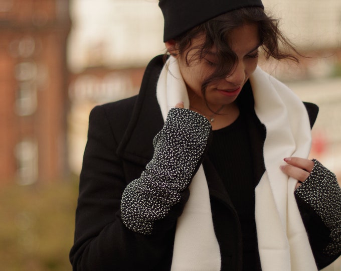 Convertible Fingerless Mittens, Bright Blue Texting Mitten, Crochet