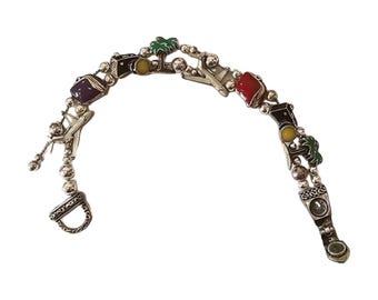 Pulsera de viaje estilo Brighton con esmalte y cierre magnético de 18 a 19 cm