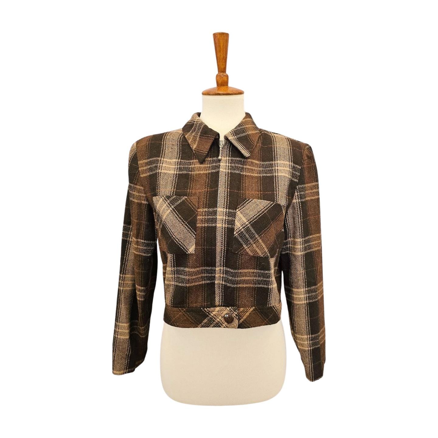 80s Plaid Jacket - Etsy