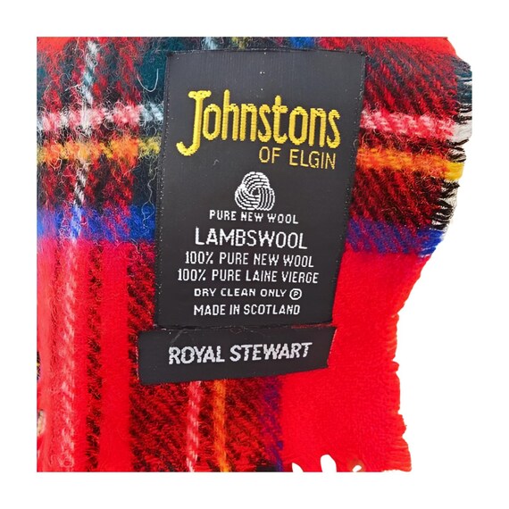 Jeté de couverture en tartan 100 % laine vierge Royal Stewart neuf - France