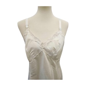 Vintage Wonder Maid Full Slip | White Lace Size 38