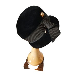 Vintage Merrimac Fur Felt Women\'s Hat Black Pillbox Breton Size‎ 7 1/8 w/ Case Merrimac Products for Sale up to 90% Off Retail: Poshmark main image 3