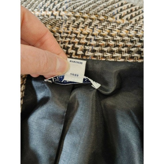 Vintage Pendleton Wool Plaid Blazer SZ 14, Pockets - image 5