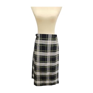Vintage Blarney Woolen Mills Plaid Kilt US 18 XL Tartan Wrap Skirt