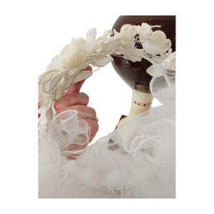 Vintage 1980 Ivory Tulle Bridal Headpiece with Embellished Headband il_fullxfull.6893550412_fv3u.jpg main image 3