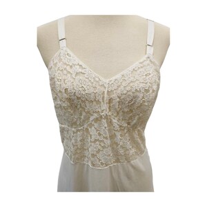 Vintage Ann Revere Full Slip | Lace Bodice & Hem, Size 38