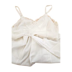 Vintage Wonder Maid Lord and Taylor Full Slip | White Lace Size 38
