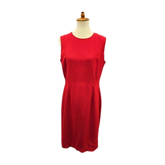 Vintage Talbots Red Dress Fit Flare Sleeveless Size 12 - Etsy Ireland