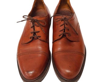 Thom McAn Made in Italy Brown Leather Oxford Shoes