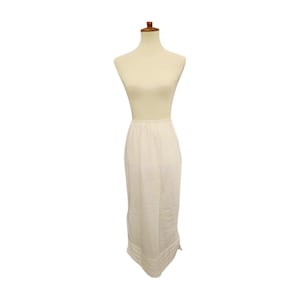 Vintage White Long Half Slip Saramal Lingerie Union Made