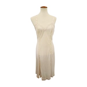 Romantic Vintage Vanity Fair Slip with Lace, Size 38, Pale Blush