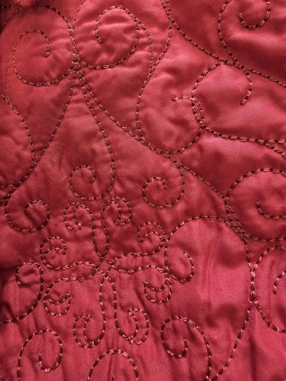 Red Quilted Button Front Jacket by Requirements –… - image 6