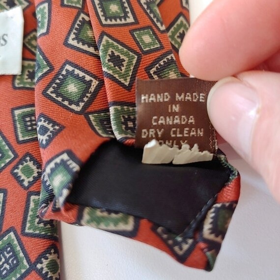 Vintage Italian Silk Tie, Whillock Brothers, Roch… - image 4