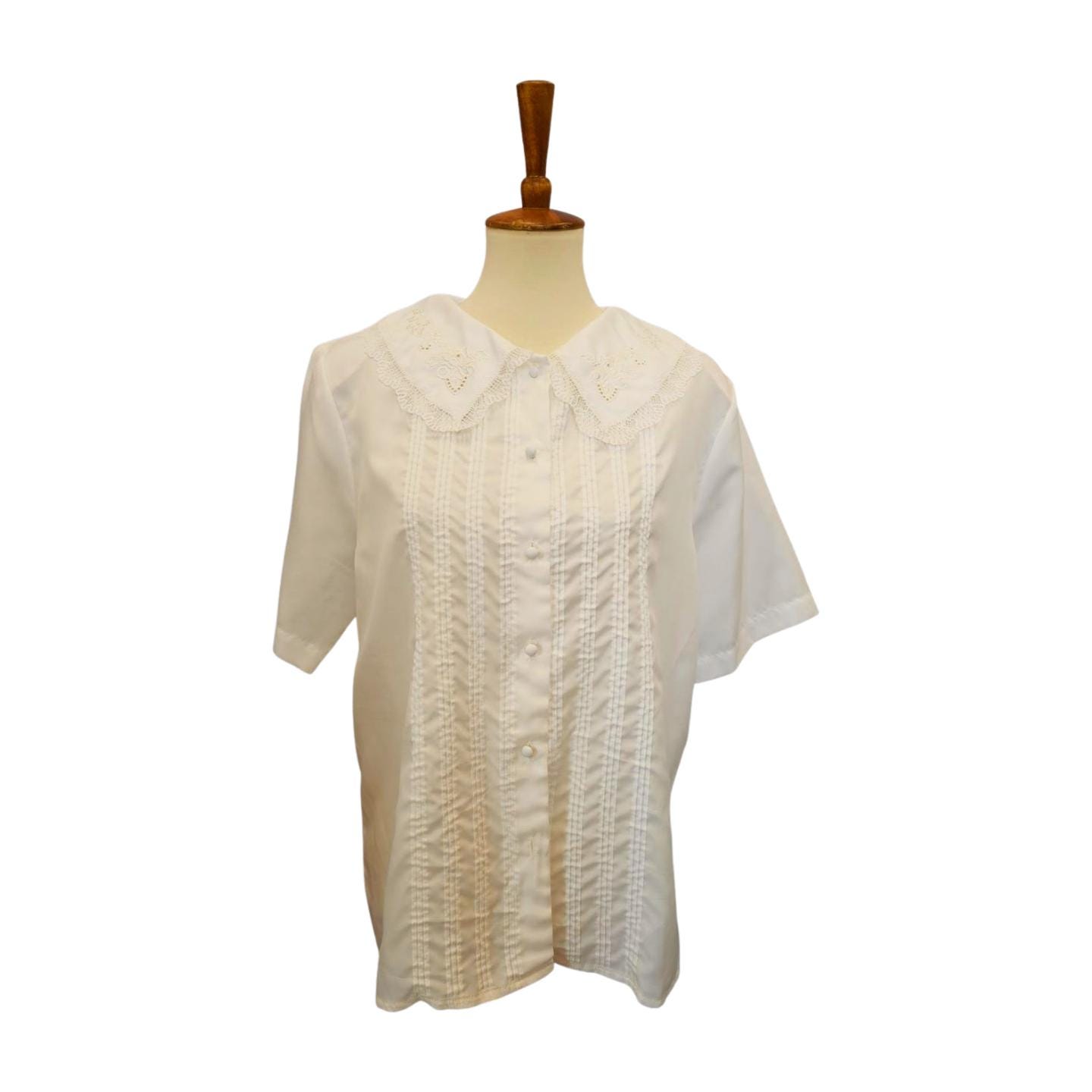 Pintuck Lace Blouse - Etsy