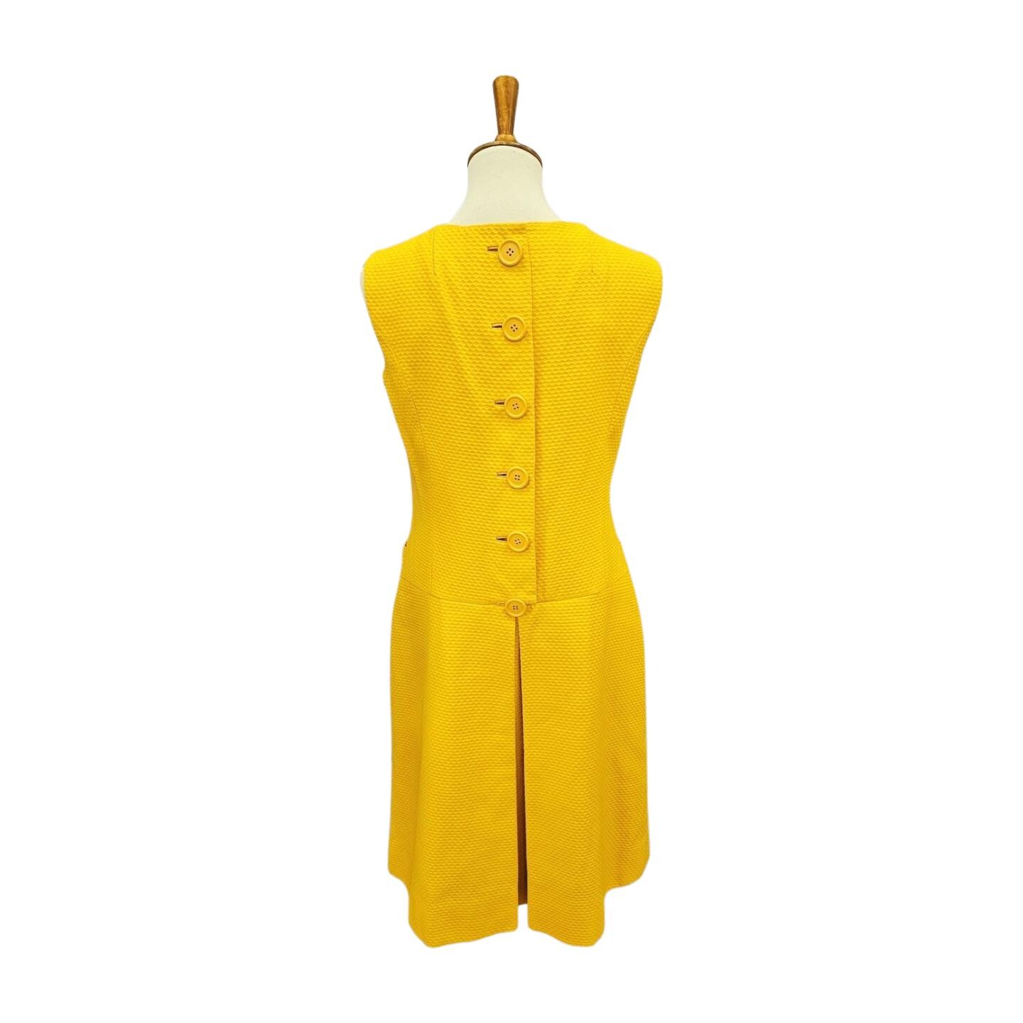 Vintage 1960s Miss Bergdorf Yellow Sheath Dress Vintage 1960s Miss Bergdorf Yellow Sheath Dress