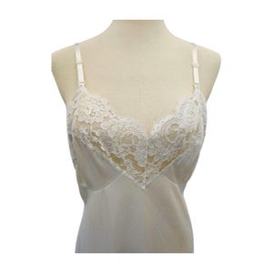 Vintage Wonder Maid White Full Slip with Lace Trim