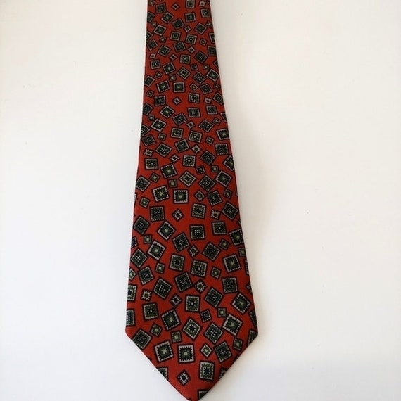 Vintage Italian Silk Tie, Whillock Brothers, Roch… - image 2