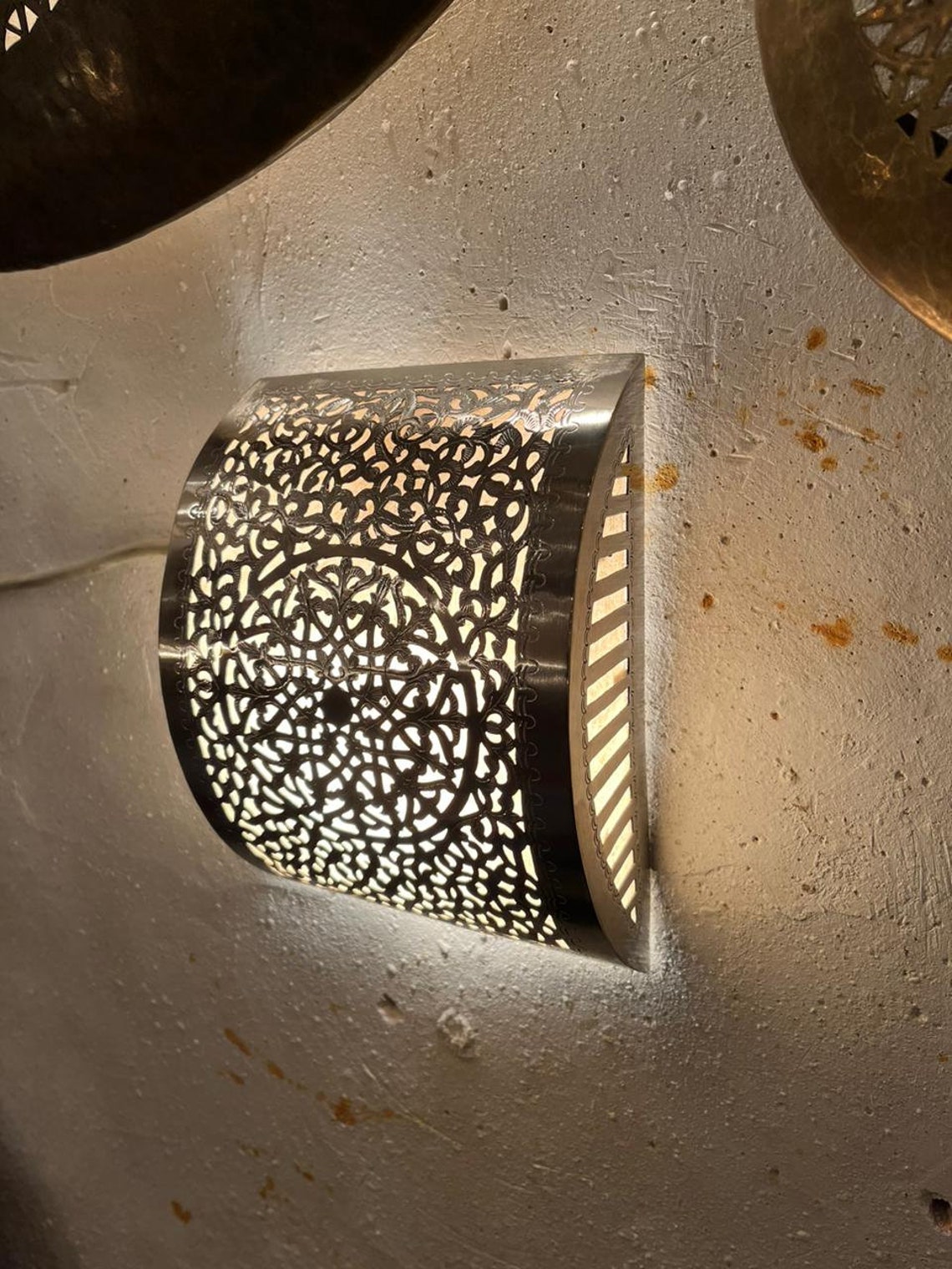 Moroccan Wall Light Moroccan Brass Wall Lamp Applique Murale Marocaine ...
