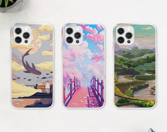 Japanese Lo-Fi MagSafe Phone Case: Manga Art World Gift, iPhone 17 16 15 Samsung