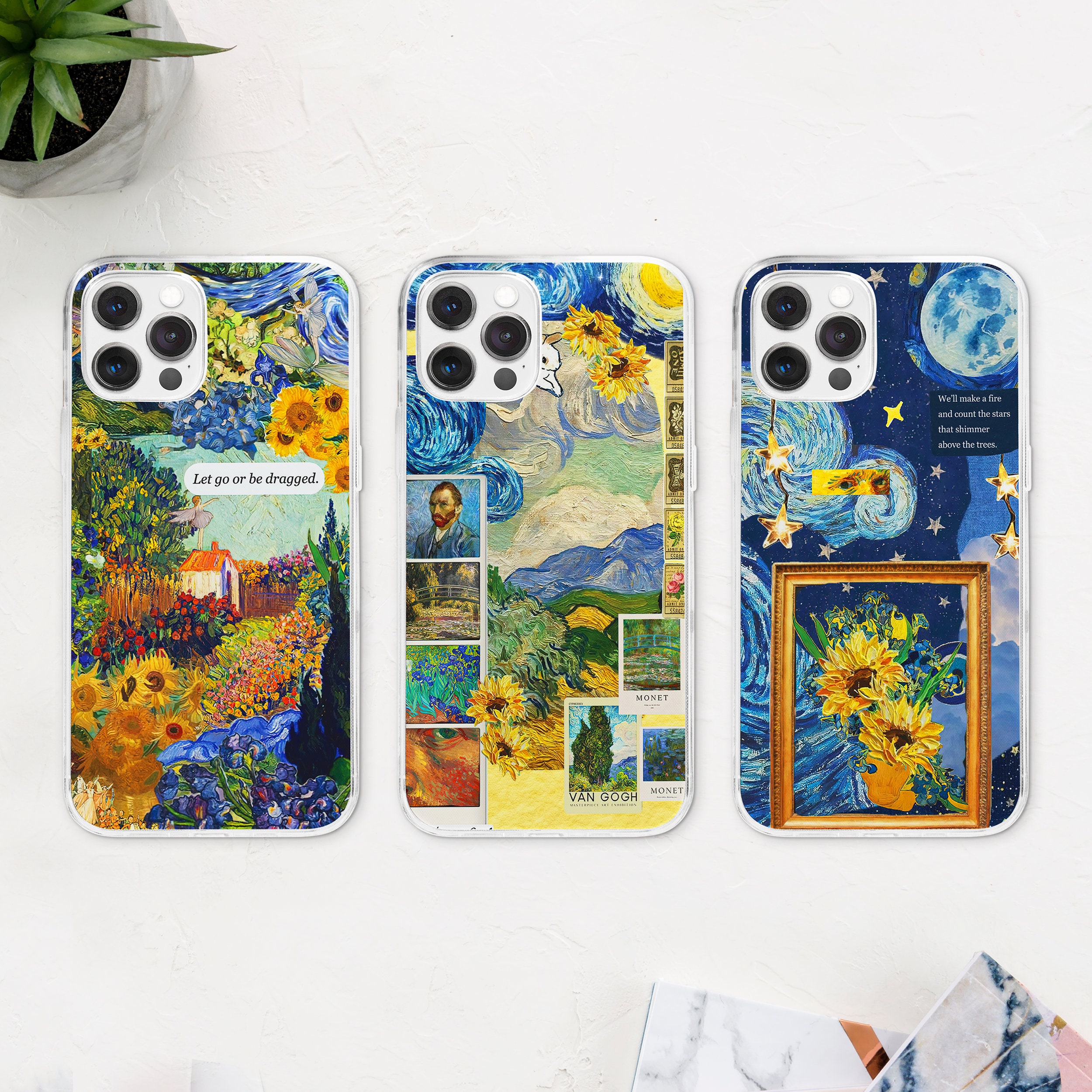Vincent Van Gogh Collage Magsafe Phone Case, Iconic Art Phone Cover