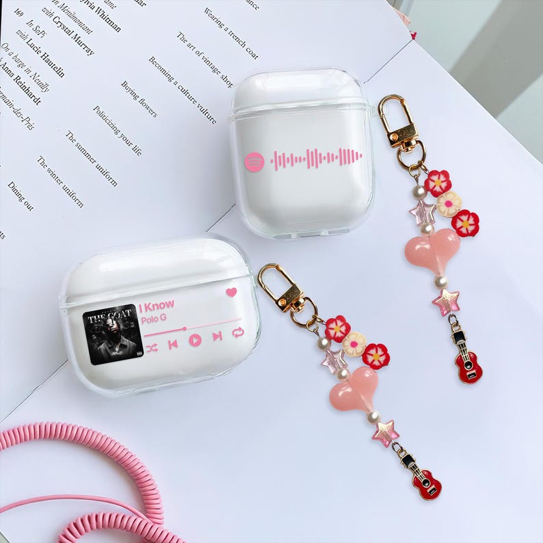 Custom Music Plaque AirPods Case with Charm Personalized Album Cover Pro 3 Gen 4 Personalized photo song plaque case, guitar inspired phone charm keychain, custom music keychain, Personalized Photo Song Plaque Clear AirPods Cover music player cover, favorite song favorite artist cover, playlist case, music band fanmade design case, carabiner clip case, song name airpods case with music themed keychain, minimal music icon case, airpods pro 3 2 case, airpods gen 1 2 3 4 case, red heart phone charm