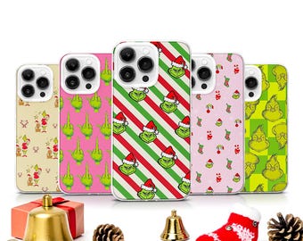 Funny Green Monster MagSafe Phone Case: Christmas Cover iPhone 18 Samsung