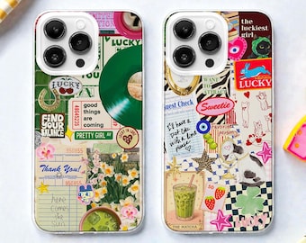 Lucky Girl Syndrome Collage MagSafe Phone Case: Coquette Matcha Cover