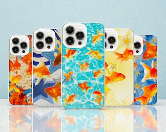 Goldfish Koi MagSafe Phone Case: Summer Aqua Pool Cover iPhone 17 Samsung