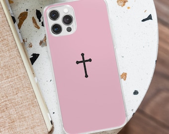 Christian Cross MagSafe Phone Case: Jesus Faith Minimal Gift, iPhone 17 & Samsung S25